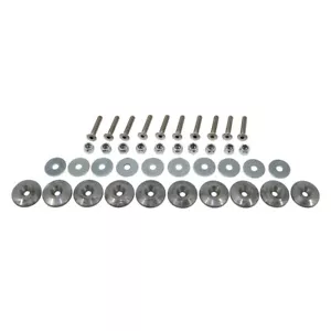 10 Piece Injection Molded Silver Body Allen Head Bolt Kit Modified Sport Mod - Picture 1 of 1