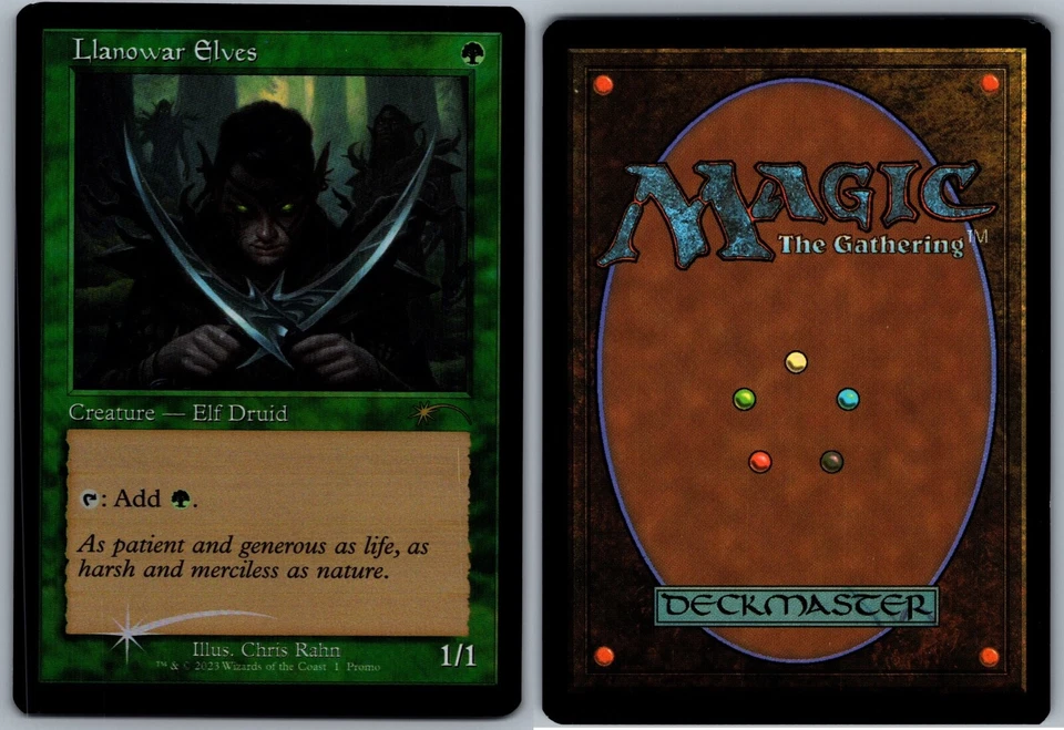 MAGIC THE GATHERING MTG - LLANOWAR ELVES - FOIL PROMO - Image 1 of 1