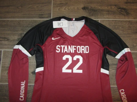 NWT NEW Stanford Cardinal Player Issue Womens Volleyball Jersey Shirt Nike M MD Cover