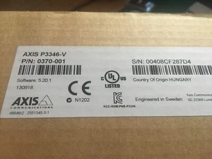 Cámara de red IP domo fijo AXIS P3346-V 3 MP HDTV 1080p resistente al vandalismo  - Imagen 1 de 2