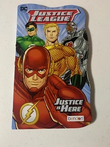 DC Comics Justice League Board Book Justice Is Here New Bendon 2021 Flash Cyborg - Picture 1 of 2