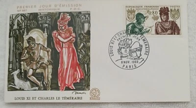 FRANCE - 1969 - LOUIS XI ETCHARLES LE TEMERAIRE - FDC - Image 1 of 2