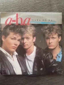 a-ha TAKE ON ME 1985 UK WARNER BROS 7" 45 W 9006 - Picture 1 of 2
