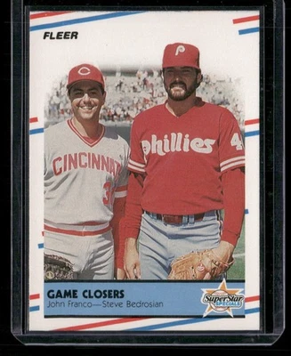 1988 Fleer - John Franco, Steve Bedrosian #627 - Image 1 of 2