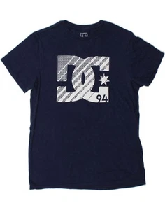 DC Boys Graphic T-Shirt Top 15-16 Years Medium Navy Blue Cotton AG01 - Picture 1 of 3