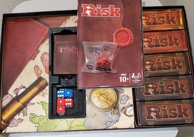 RISK Board Game by Hasbro Strategic Conquest Includes 2-Headed Dragon ALEXA feat - Image 1 of 4