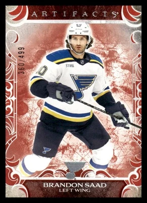 2024-25 Upper Deck Artifacts - Brandon Saad #6 Ruby /499 - Image 1 of 2