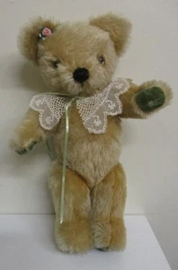14" Jointed MerryThought Bear - Ironbridge Shrops. (Blonde/Honey; Lace Collar) - Picture 1 of 1