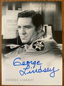 Twilight Zone George Lindsey A-65 2005 autografiado Rittenhouse - Imagen 1 de 2