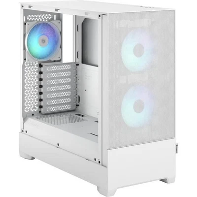 FRACTAL DESIGN Pop Air RGB White TG Blanc Boitier PC Moyen tour ATX (FD-C-POR1A- - Photo 1/3