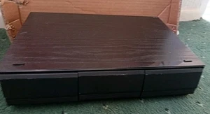 Cassette Tape Storage Holder Drawers For 36 Tapes Vintage Black - Foto 1 di 9