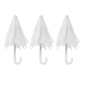 3pcs Doll Umbrella Decoration Mini House Decorative Umbrella Model Doll House - Picture 1 of 12