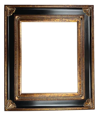 Picture Frame- 16"x20" Black Wood Bronze Gold Mottled Trim-4.5" Wide- #278BPG - Image 1 of 4
