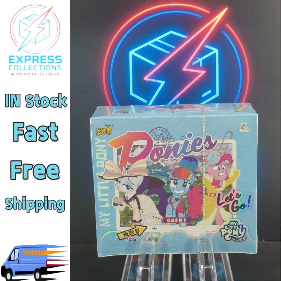 IN STOCK My Little Pony 30 Packs Booster Box CCG Trading Card Kayou Hasbro Blue - Image 1 of 4