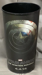 Captain America The Winter Soldier Movie Theater Plastic Souvenir Cup Marvel - Picture 1 of 10