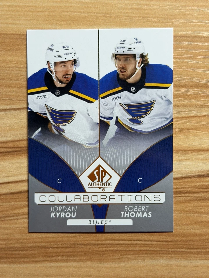 2022-23 SP Authentic Jordan Kyrou Robert Thomas Collaborations C-22 - Image 1 of 2