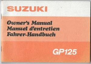 Suzuki GP125 owners manual, 1977, original, good condition - Picture 1 of 7