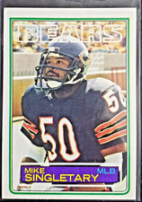 1983 Topps Mike Singletary MLB- Chicago Cubs #38 NFL Collectors Card