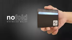 NoFold minimalistische Geldbörse mit Vordertasche - Leinwand und elastisches Material - Bild 1 von 28