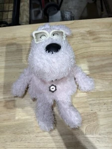 Muci Tokyo Japan Driver Headcover – Pink Plush Dog with Glasses & Buttons - Picture 1 of 7