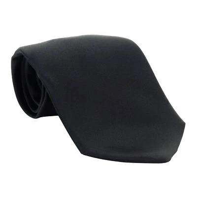 Corbata Arrow satinada maciza negra --B2-- Foto 1 de 3