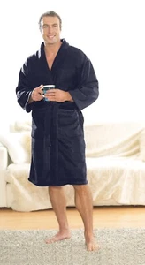 Country Club Super Soft, Super Cosy Soft Fleece Men's Dressing Gowns Bathrobe - Picture 1 of 2