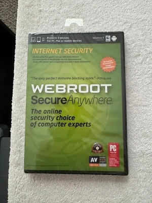 Webroot Secure Anywhere Internet Security - Win XP/Vista/7/8/Mac OS 10.7 - Image 1 of 2