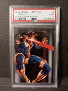 1994 MARVEL UNIVERSE POWER BLAST CYCLOPS #2 PSA 9 - Picture 1 of 2