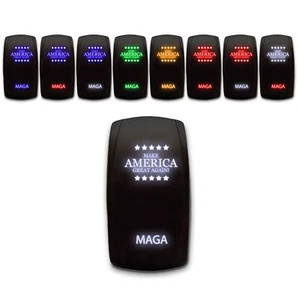 [MAGA] Lasergeätzter 5-poliger Wippschalter EIN-AUS SPST Kippschalter 20A - Bild 1 von 14