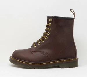 Dr Martens Men Women Hi 1460 Classic Aztec Crazy Horse Brown Boots - Picture 1 of 6