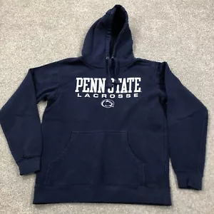 Penn State Nittany Lions Hoodie Men Small Blue White Sweatshirt Sweater Lacrosse - Picture 1 of 7