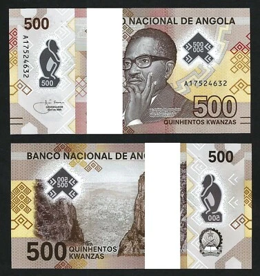 Angola 500 Kwanzas 2020, UNC, ½ BUNDLE, Pack 50 PCS, P-161 - Image 1 of 4