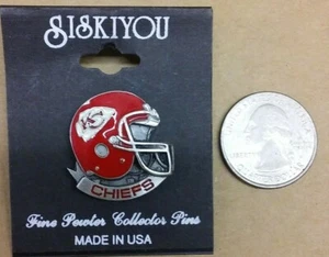NFL KANSAS CITY CHIEFS PIN PEWTER COLLECTORS FOR HATS OR CLOTHING NEW.......NFL1 - Picture 1 of 2