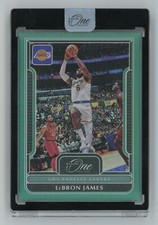 2022-23 Panini One and One Basketball Green Lebron James 4/5 #64