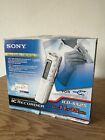 SONY ICD-SX25 V.O.R Silver Stereo IC Voice Recorder in Box w/ Accessories MINT