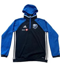Adidas ClimaWarm Fußball Hoodie MLS Montreal Impact BMO Reisejacke 1/4 Zip - Bild 1 von 6