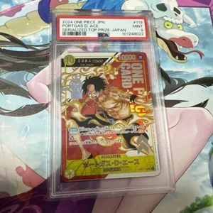 PSA 9 Portgas D Ace OP07-119 One Piece Prize Promo Serial Asiático Flagship 2024 JP - Imagen 1 de 10