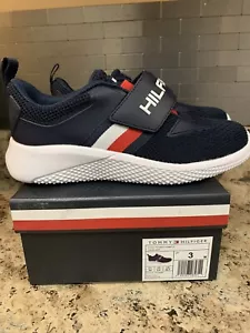 Boys Tommy Hilfiger Kids Cadet Strap 2.0 Size 3 New In Box - Picture 1 of 11
