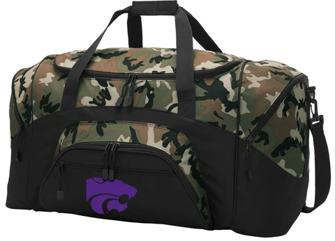 K-State Duffle Bag Suitcase LARGE Kansas State Duffel Gift Idea for Him Men Cover
