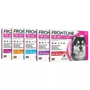 Frontline Tri-Act Antipulci per Cani confezione da 3 fialette d tutte taglie - Foto 1 di 6