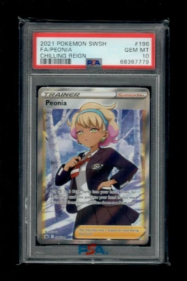 Peonia Full Art PSA 10 Chilling Reign 2021 - Image 1 of 2