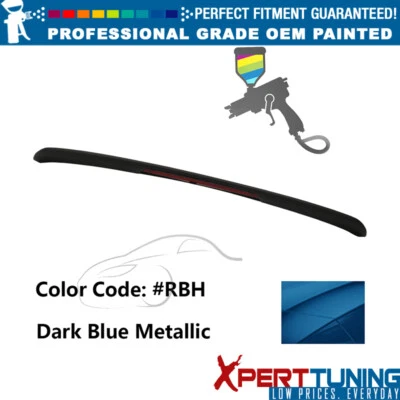 For 13-15 Nissan Altima Sedan OE ABS #RBH Dark Blue Metallic Trunk Spoiler W/LED Foto 1 de 4
