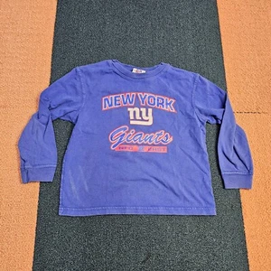 as is New York Giants Kids Youth Long Sleeve Shirt NFL Blue Youth Medium 5/6 V1a - Picture 1 of 9