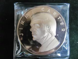 1977 Bronze Inaugeral Jimmy Carter Presidential Medal - Foto 1 di 5