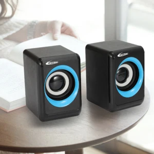 Portable Speaker USB Multimedia Powered Wired Mini Surround Subwoofer Output - Picture 1 of 6
