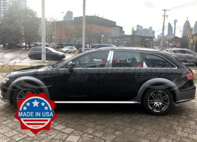 2013-2016 Audi A4 Allroad 6Pc Chrome Pillar Post Stainless Steel Trim Door Cover - Image 1 of 2