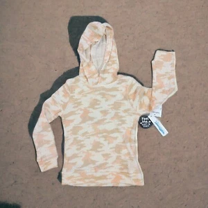 Wallflower Girls Yellow and Pink Camouflage Hooded Sweater, Soft! Size 5-6 M - Picture 1 of 12