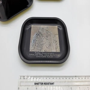 Rolling Tray Medium personalised photo image engraved fathers crusher gift dad - Picture 1 of 4