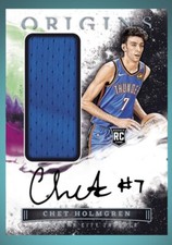 2022 Origins Rookie Autograph Patch RC - CHET HOLMGREN (Panini DUNK Digital card