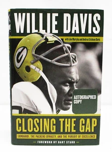 CLOSING THE GAP by WILLIE DAVIS HCDJ GREEN BAY PACKERS SIGNED COPY! - Picture 1 of 7